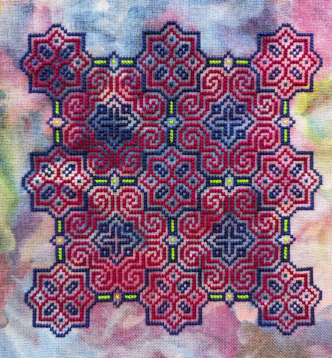 Shipibo Textile I Peruvian Cross Stitch Digital Pattern / Shipibo ...