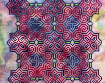 Shipibo Textile I Peruvian Cross Stitch Digital Pattern / Shipibo Textil