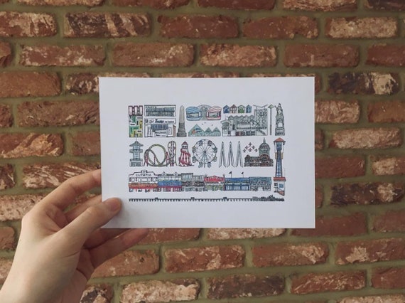 Southend-on-Sea Art Print: Essex Seaside Town Illustration
