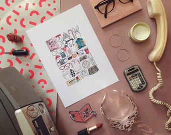 Mean Girls Movie Art Print: Minimalist Burn Book Drawing