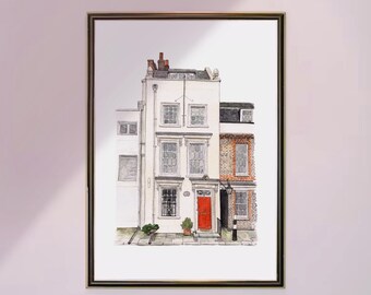 Custom House Portrait - Watercolour Painting