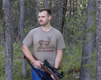 T-shirt Whitetail Deer - Eet biologisch - Hertenshirt - Jager - Jachtcadeau - Hertenjacht - Buck - T-shirt - Jachtshirt
