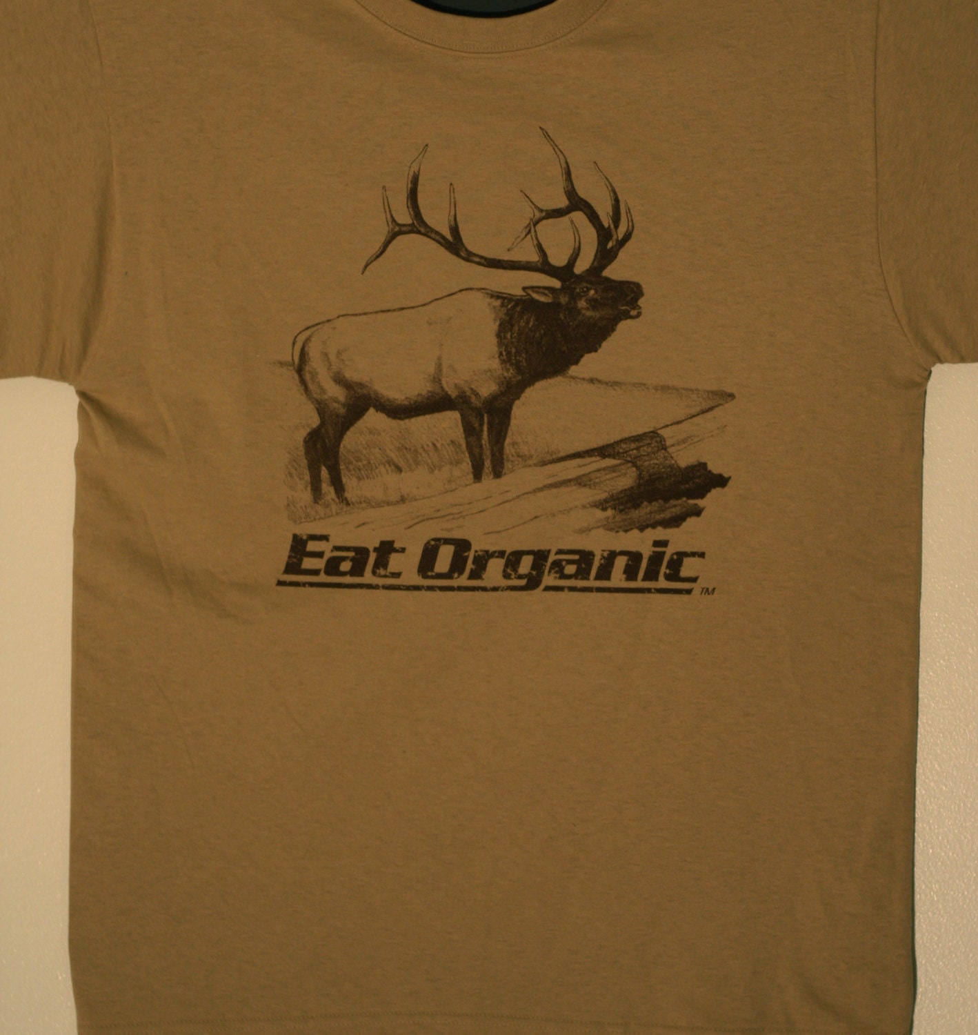 Elk Tshirt Eat Organic Hunting Shirt Outdoors Wildlife Hunter Hunting