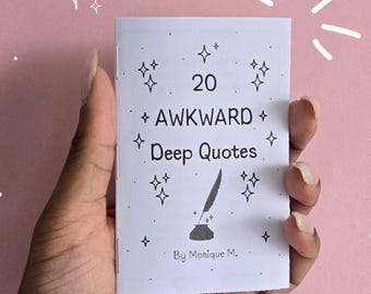 20 Peinlich tiefe Zitate Mini Zine