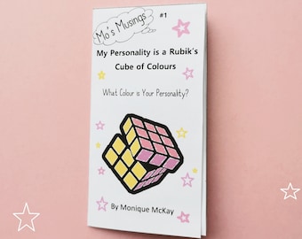 My Personality is a Rubik es Cube Mini Zine - Mo es Musings, Stream of Consciousness, Süßes Heft