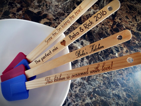 Set of 2 Personalized Spatulas Custom Engraved Gift For Mom | Etsy
