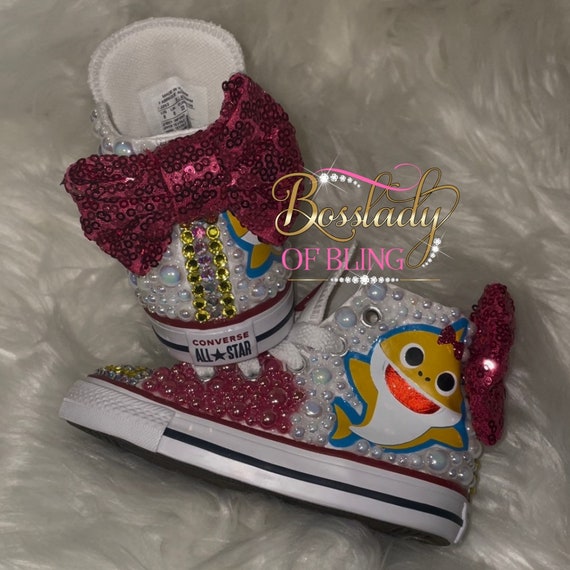 Baby Shark Sneakers Character Sneakers Baby Shark Etsy