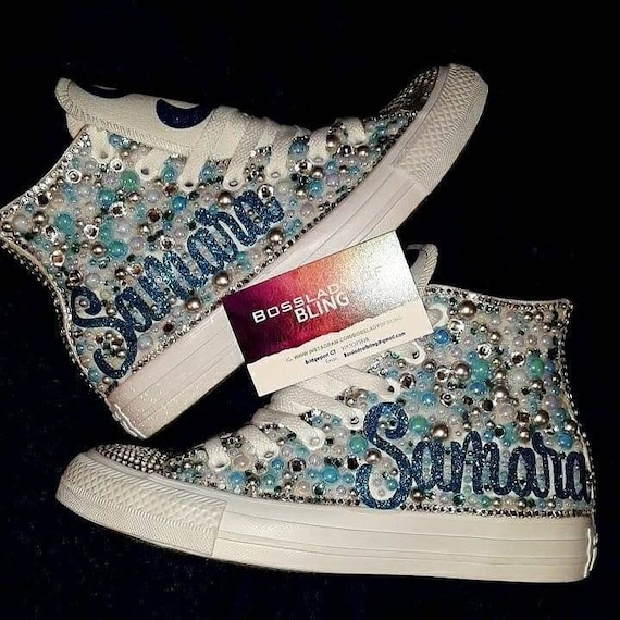 bling sneakers converse