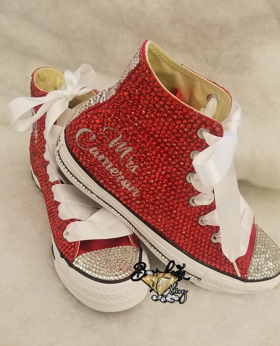 wedding bling converse