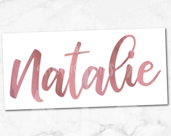 Custom name decal, holographic name decal, ombre name decal, name stickers for water bottle, opal name decal, water bottle name stickers