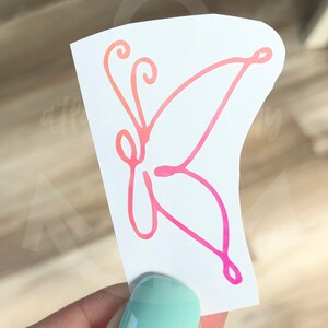 May include: A peach yellow pink holographic butterfly sticker