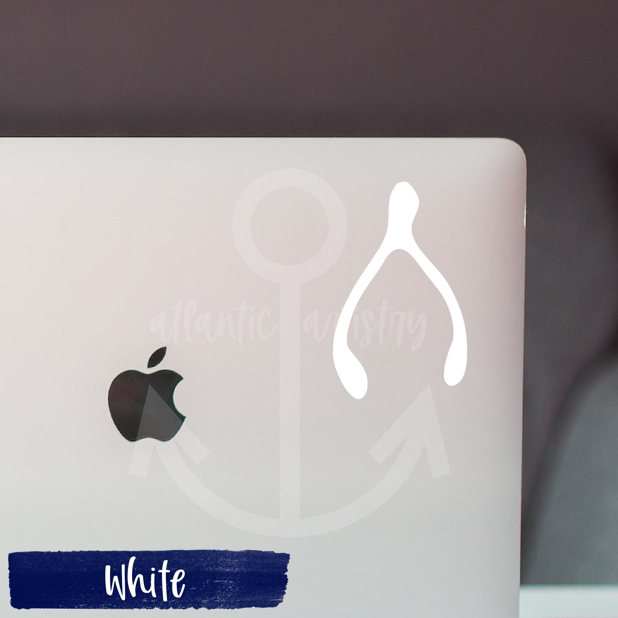 Wishbone Decal, Holographic Wishbone Sticker, Tiny Decal, Wishbone ...