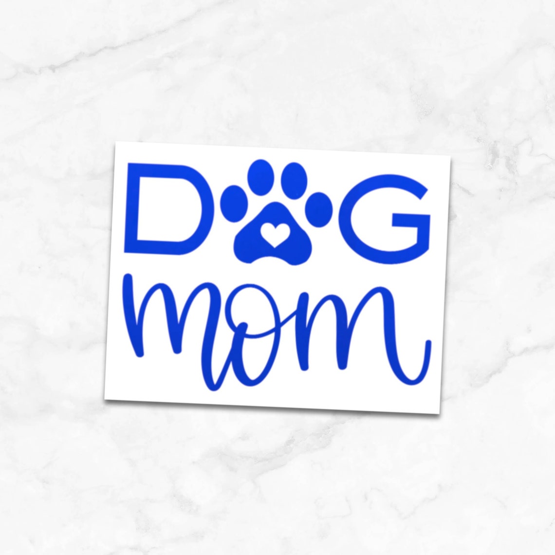 Dog Mom Decal Dog Mom Sticker Dog Car Decal Laptop Sticker Etsy