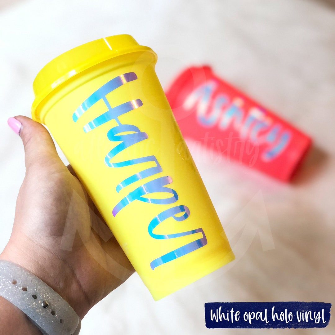 Neon Hot Coffee Cup With Personalization, Custom Coffee Tumbler, Gift