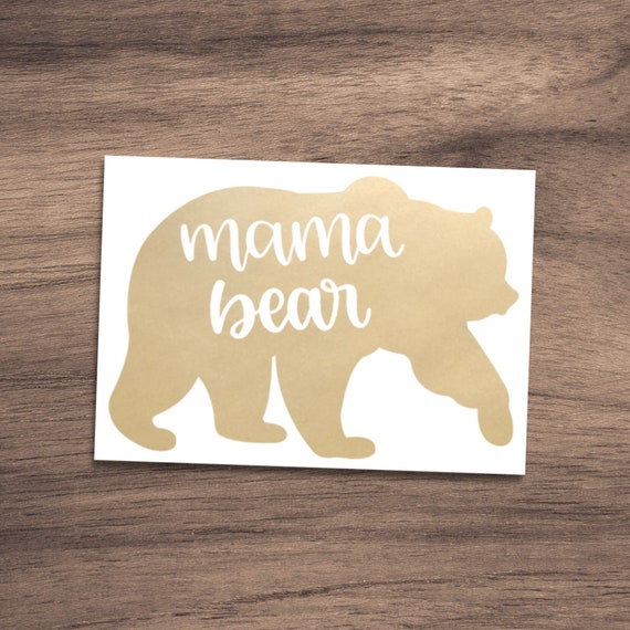 Mama Bear Decal Mama Bear Sticker Decal for Car Window | Etsy