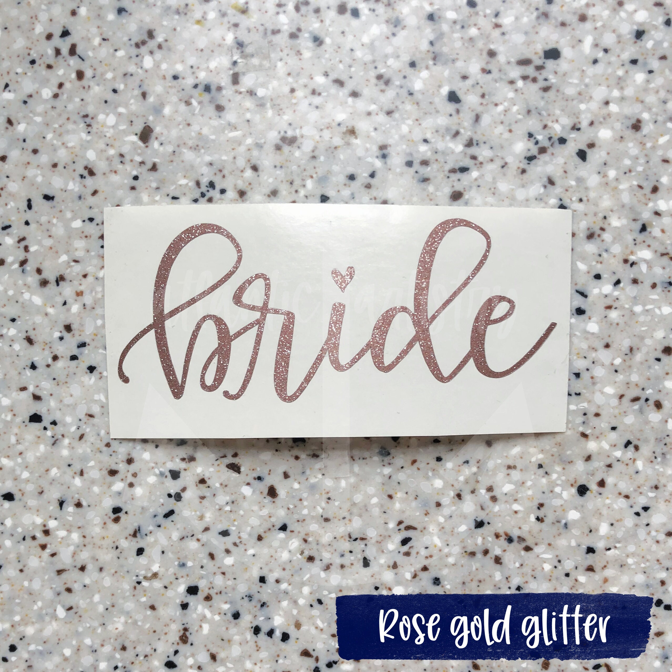 Bride Decal, Bride Sticker, Bridal Shower Gift, Glitter Bride Decal for ...