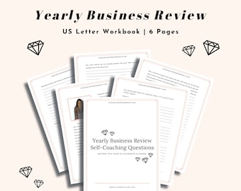 Yearly Business Review Workbook | Printable Business Planner (US Letter, PDF Download)