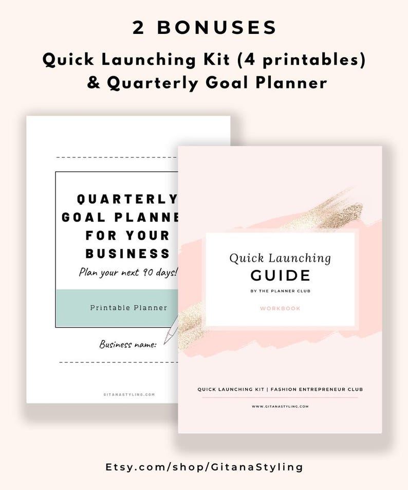 The 20-Minute Business Plan Template + BONUS (US Letter. Planner. Instant Download) image 7