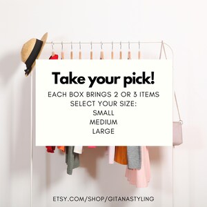 Mini Mystery Style Box: Personalized Thrifted Secondhand Clothing Bundle Capsule Collection bild 2