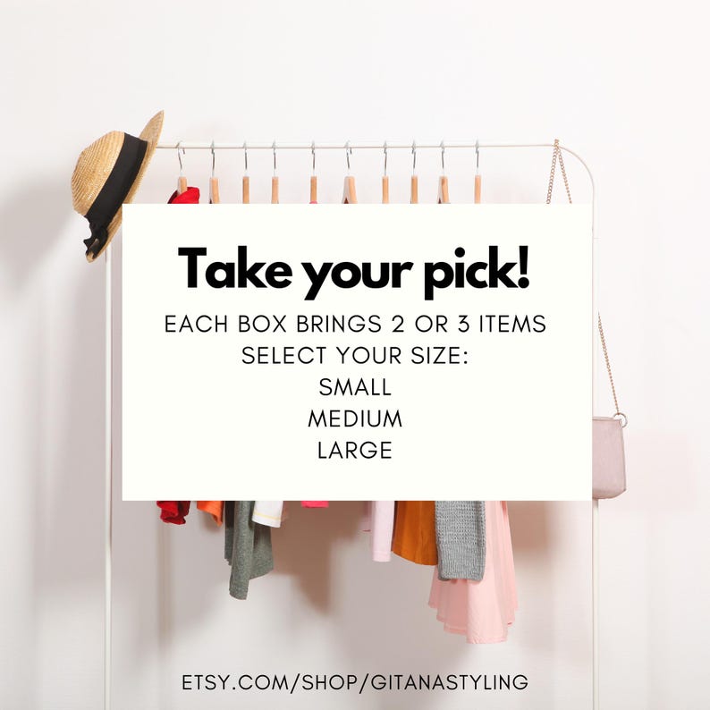 Mini Mystery Style Box: Personalized Thrifted Secondhand Clothing Bundle Capsule Collection bild 2