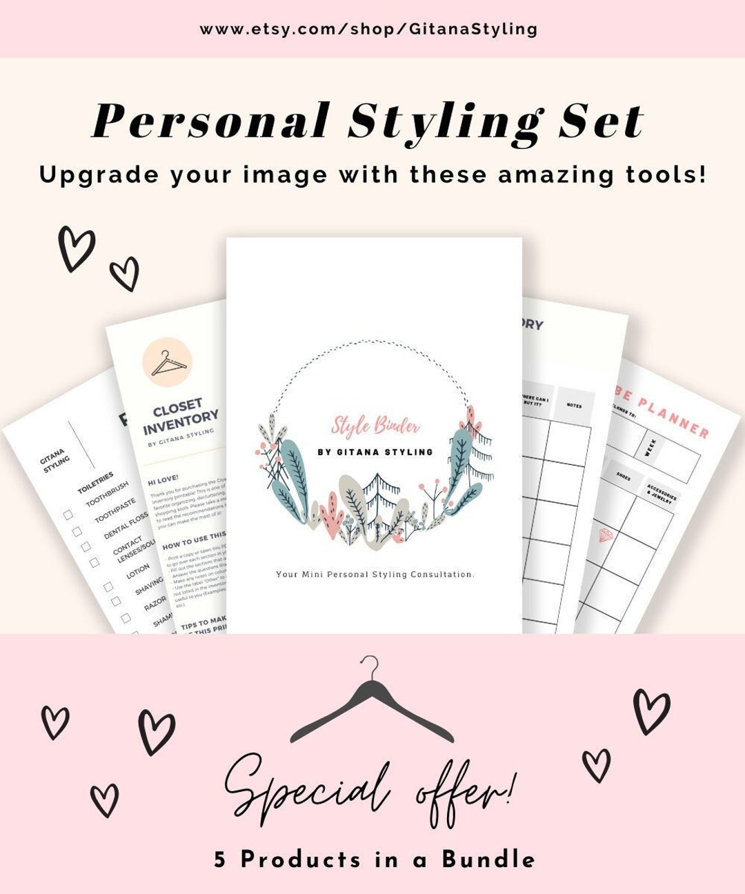 Personal Style Printables Set | Closet Inventory | Fashion Planner ...