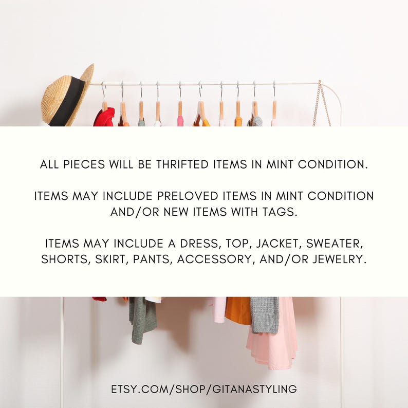 Mini Mystery Style Box: Personalized Thrifted Secondhand Clothing Bundle Capsule Collection bild 4