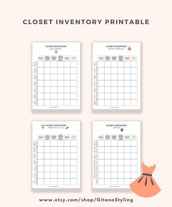 Tips and Tricks for Organizing a Closet and a Printable Worksheet to Help.