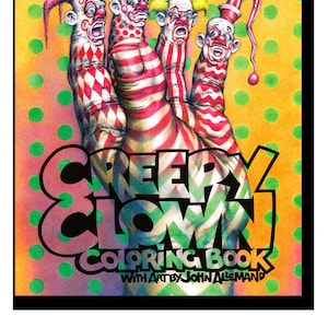 Gruseliges Clown Malbuch - Erwachsene