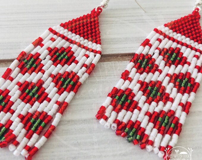 Winter Plaid Cabana Earrings main image 1