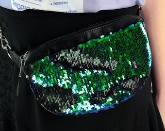 Mermaid sequin fanny pack available in 4 colors