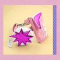 Pink Two piece Jetsons bumbag/fanny pack product logo