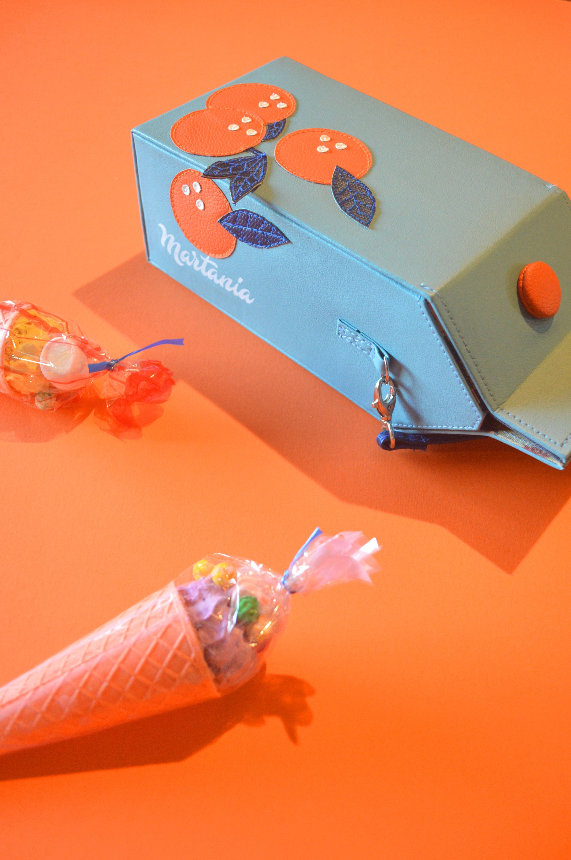 Orange juice purse new arrivals