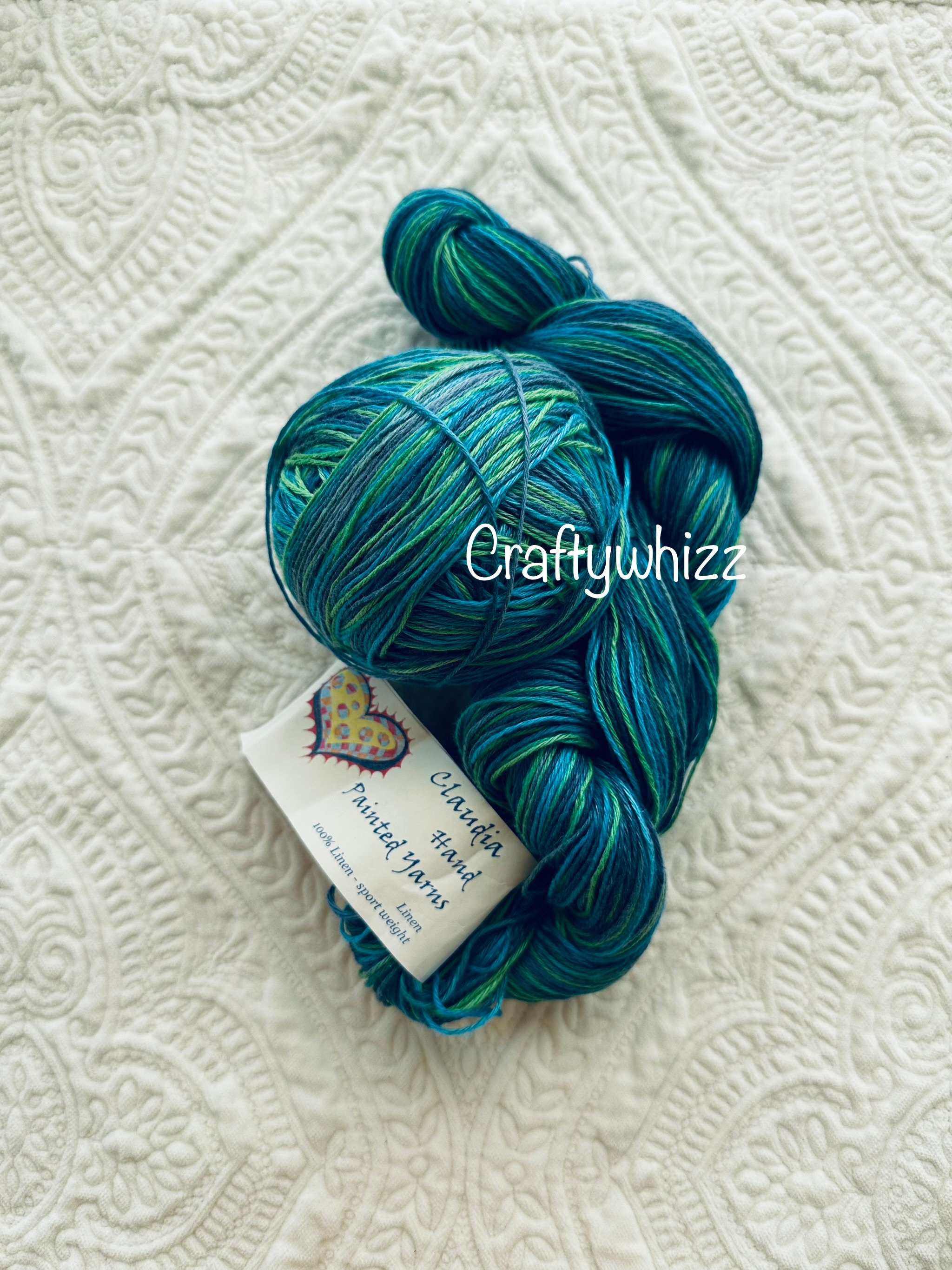 Claudia Hand Painted sport Weight Linen Yarn Etsy