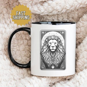 Tasse à café personnalisée Tarot du zodiaque - Cadeau tasse astrologie, cadeau horoscope personnalisé pour elle, valeur nutritive, carte de tarot signe du zodiaque
