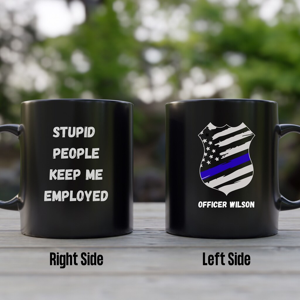 Tazza In Ceramica Rossa Con Scritta 'Keep Calm I'm A Police Officer' - Idea Regalo Per Poliziotti, Lavabile In Lavastoviglie E Microonde, Confezione Robusta