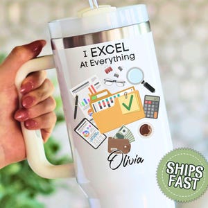Personalized Accountant Gift Idea, CPA Tumbler For Coworker, Gift For Accountant Coffee Cup, Funny Colleague Gifts For Tax Professional