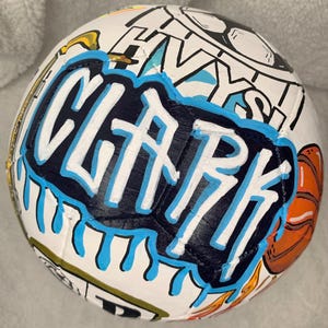 Custom, Hand-Painted, Commemorative Soccer Ball