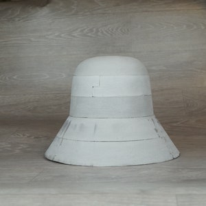 Cloche Hat Block medium rounding of the crown, bucket hat block, bell hat block,  hat form, millinery hat blocks, hat making, hat mold