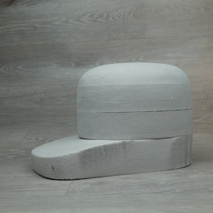 Baseball cap hat block made of polystyrene
