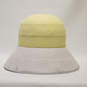 Cloche Hat Block with round top, bucket hat block, bell hat block,  hat form, millinery hat blocks, hat making, hat mold, Cloche hat