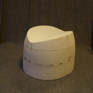 Hat block, millinery hat block, hat form, millinery hat blocks, fedora,  hat making, hat mold, Felt fedora