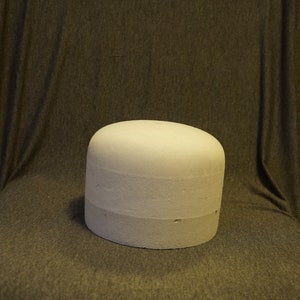 Hat block small dome, hat block medium rounding of the crown,  hat form, millinery hat blocks, hat making, hat mold