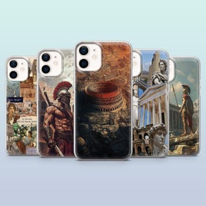 Custodia per telefono Antica Roma Gladiatore Italia Cesare Cover per iPhone 16,15,14,13,12, Samsung S25,S24,S23FE,S22,A16,A26,A56, Pixel 9Pro,8A,7