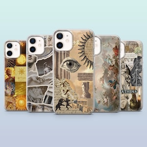 Greek Mythology Phone Case Ancient Greece Cover for iPhone 16, 15, 14, 13, 12, Samsung S25, S24, S23FE, S22, A16, A26, A56, Pixel 9Pro,8A,7