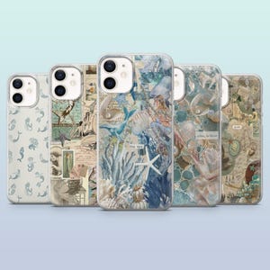 Mermaid Phone Case Siren Ocean Shell for iPhone 16,15,14,13,12, Samsung S25,S24,S23FE,S22,A16,A26,A56, Pixel 9Pro,8A,7