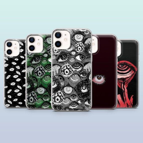 Creepy Eyes Phone Case Horror Gore Grunge Art Cover for iPhone 16,15,14,13,12, Samsung S25,S24,S23FE,S22,A16,A26,A56, Pixel 9Pro,8A,7