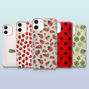 Ladybug Phone Case Red Insect Cute Bug for iPhone 16,15,14,13,12, Samsung S25,S24,S23FE,S22,A16,A26,A56, Pixel 9Pro,8A,7