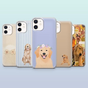 Golden Retriever Handyhülle Süßer Welpe Hundeliebhaber für iPhone 16,15,14,13,12, Samsung S25,S24,S23FE,S22,A16,A26,A56, Pixel 9Pro,8A,7
