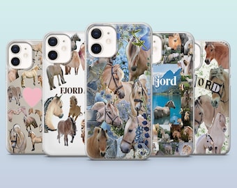 Fjord Horse Phone Case Norwegian Horse Scandinavian Cover for iPhone 16,15,14,13,12, Samsung S25,S24,S23FE,S22,A16,A56, Pixel 9Pro,8A,7