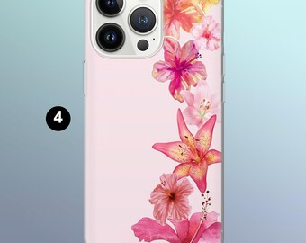 Hibiscus Phone Case Hawaiian Flower Lilly Blooms Cover for